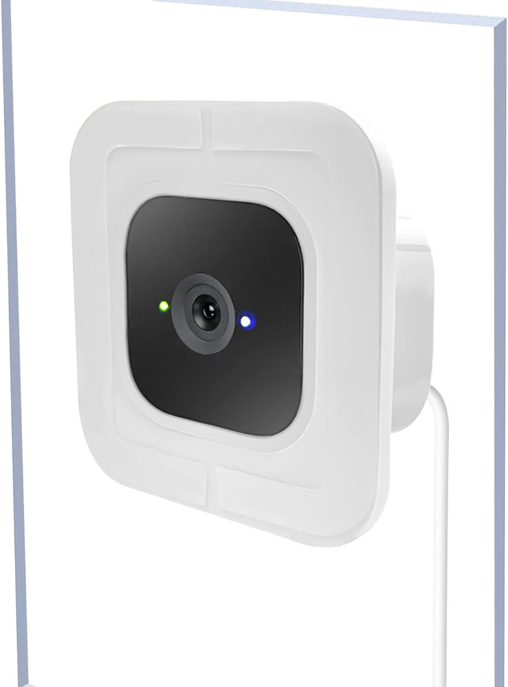 2 Pack Window Mount Compatible with Blink Mini Indoor, Secured Camera Glass Wall