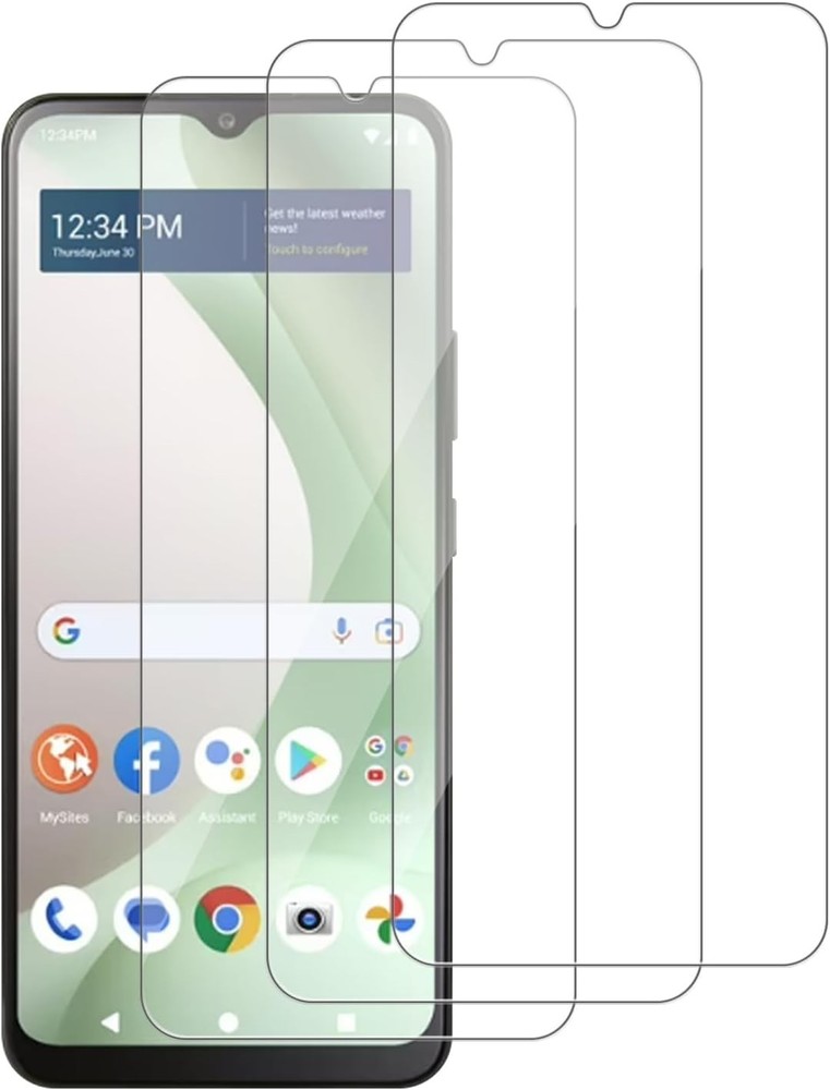 3-Pack Blu View 5 Tempered Glass Screen Protector - Scratch-Proof & Bubble-Free