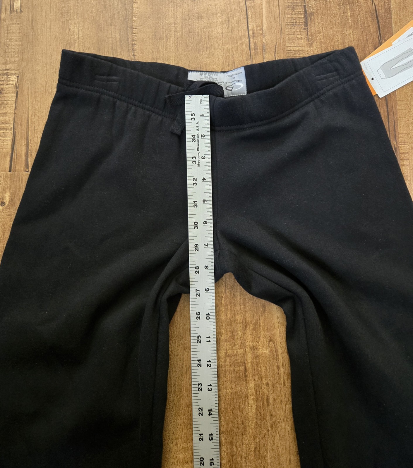 NWT C9 Champion Semi Fitted Sweatpants Women XS Black Low Rise Fleece Straight