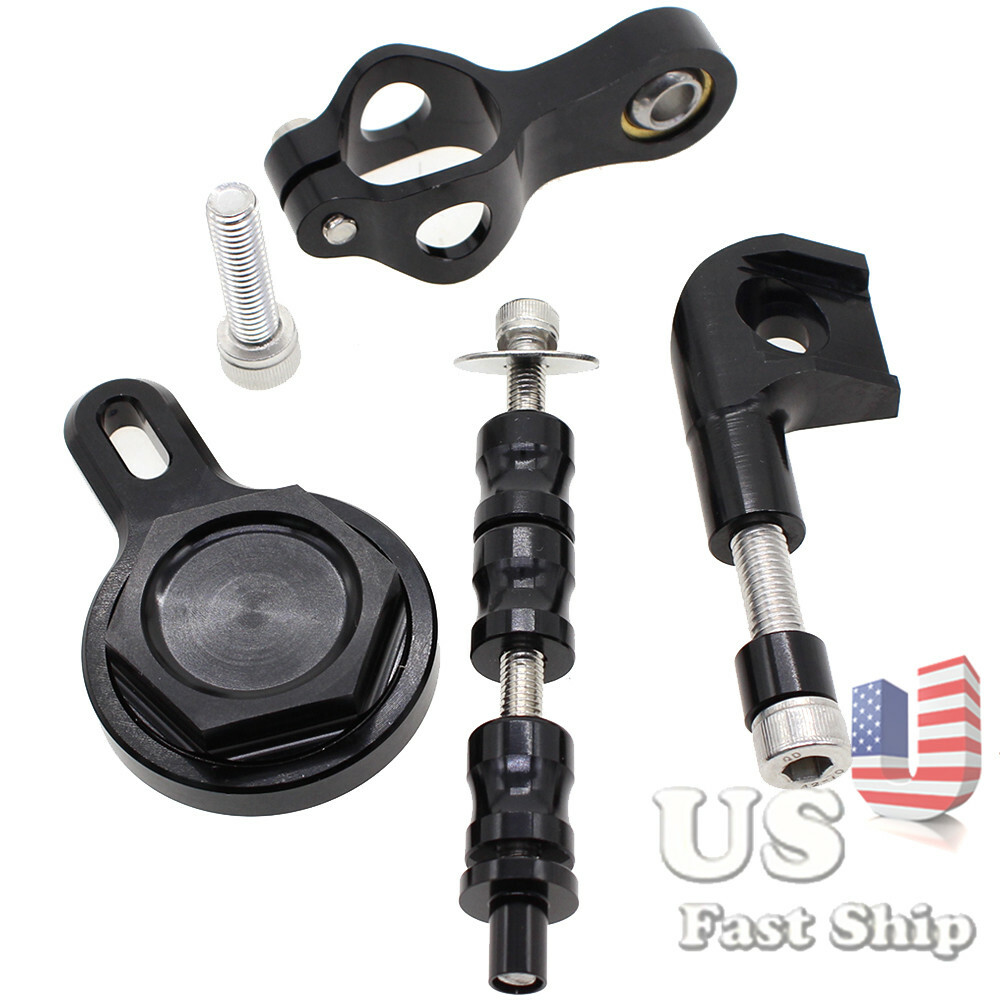 Black Bracket Mounting Steering Damper Stabilizer For YZF R1 1998-2001 2000 Both