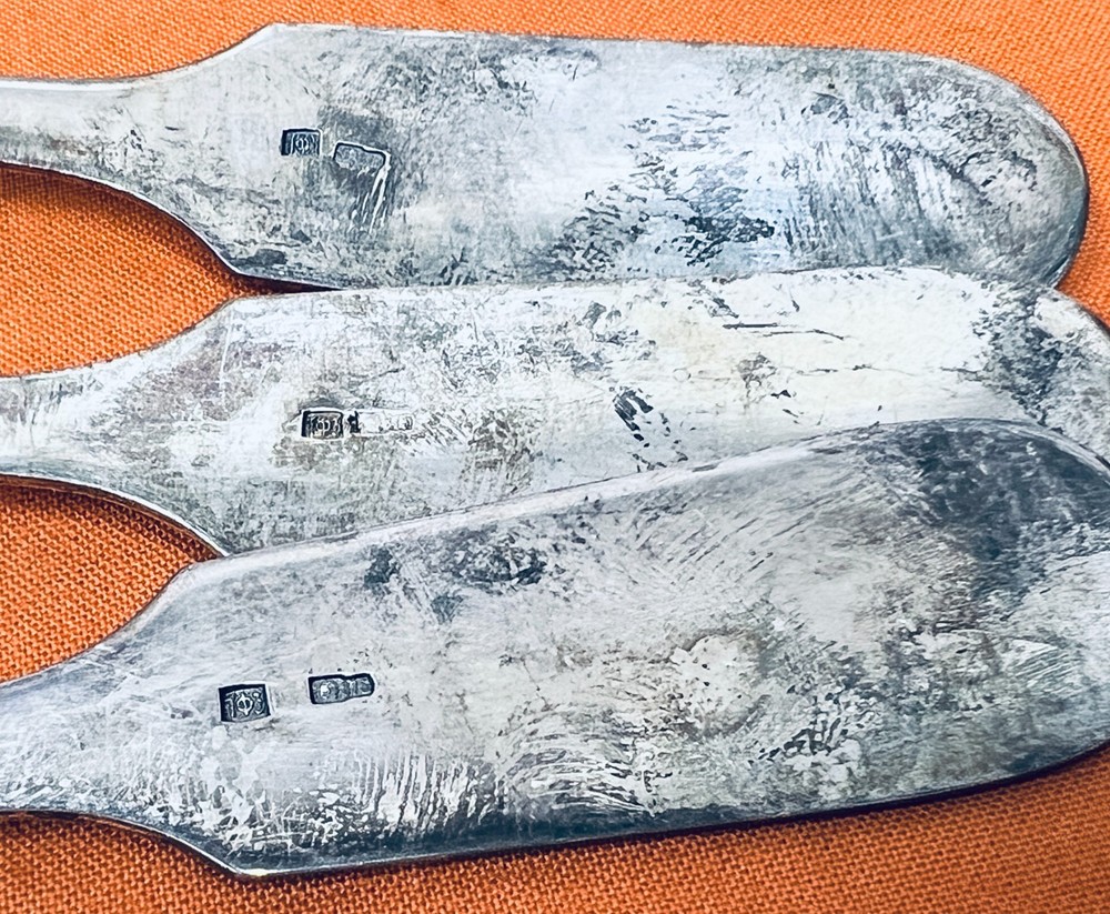 Russian Soviet Silver Spoon Set