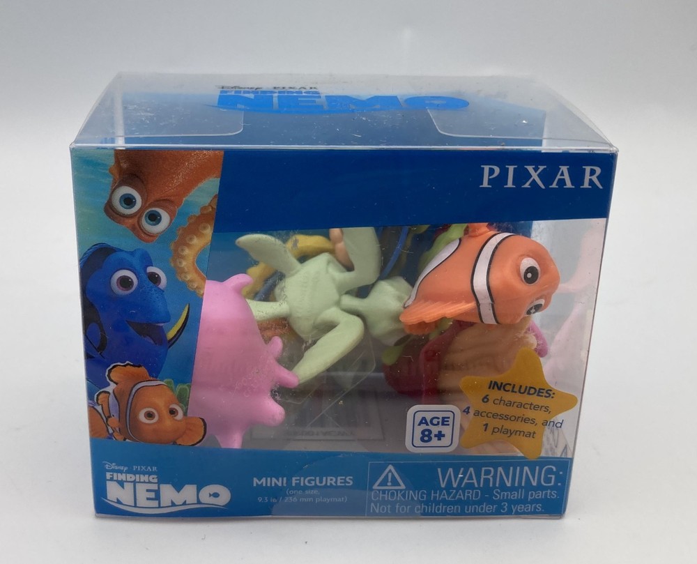 Critter Crates Mini Figure 10 Piece Set w/Playmat FINDING NEMO Pixar