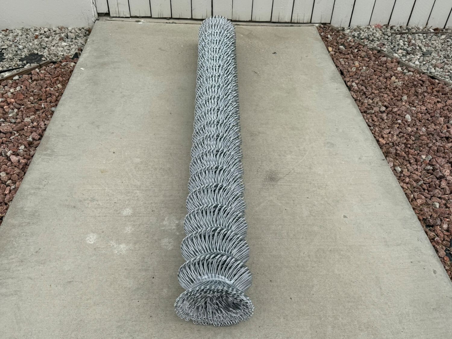 Sandbaggy 6 ft x 50 ft Galvanized Chain Link Fence Roll - 11.5 Ga (Will Call)