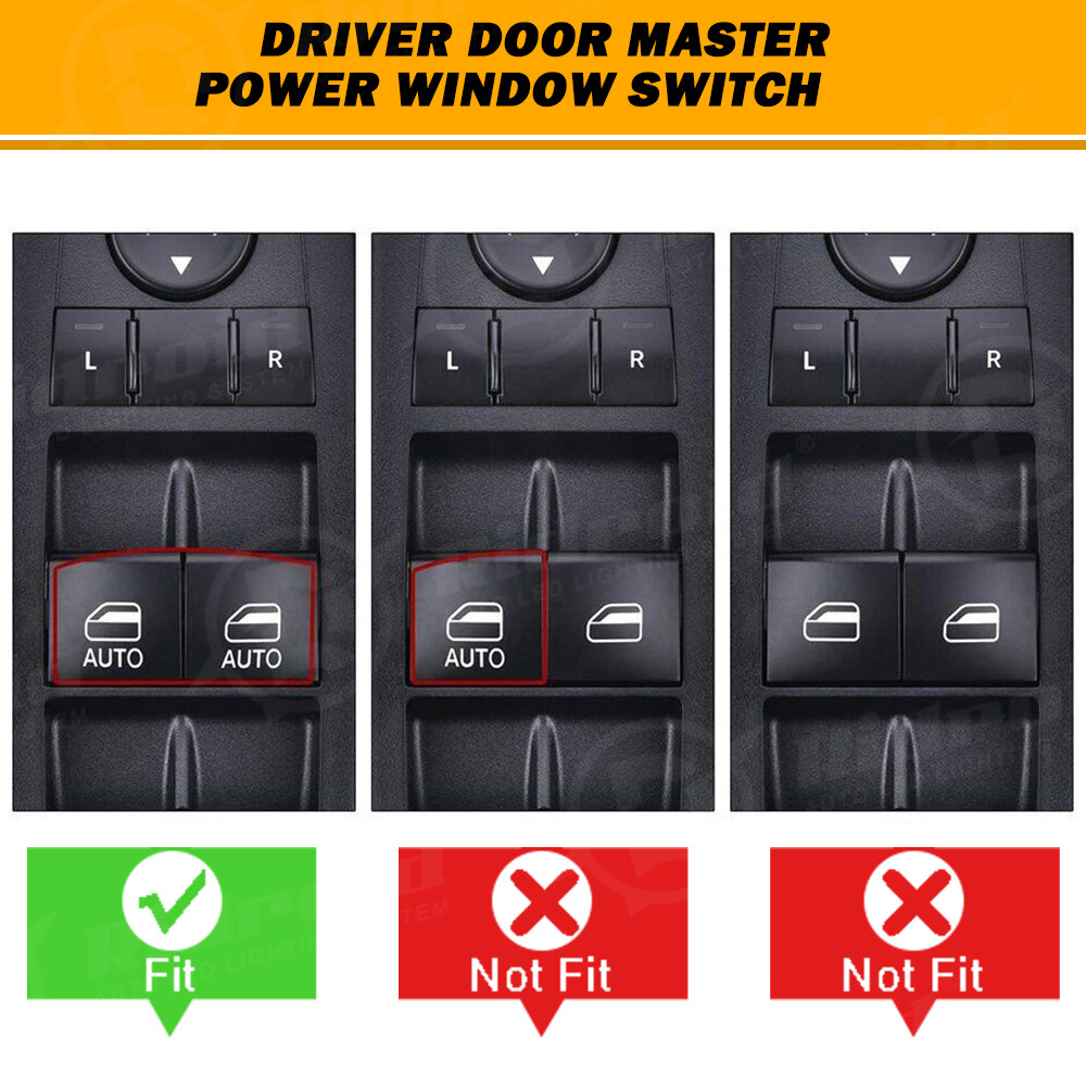 Master Power Window Switch for 2015 2016 2017 Chrysler 200 C S 4-Door 11 Pin