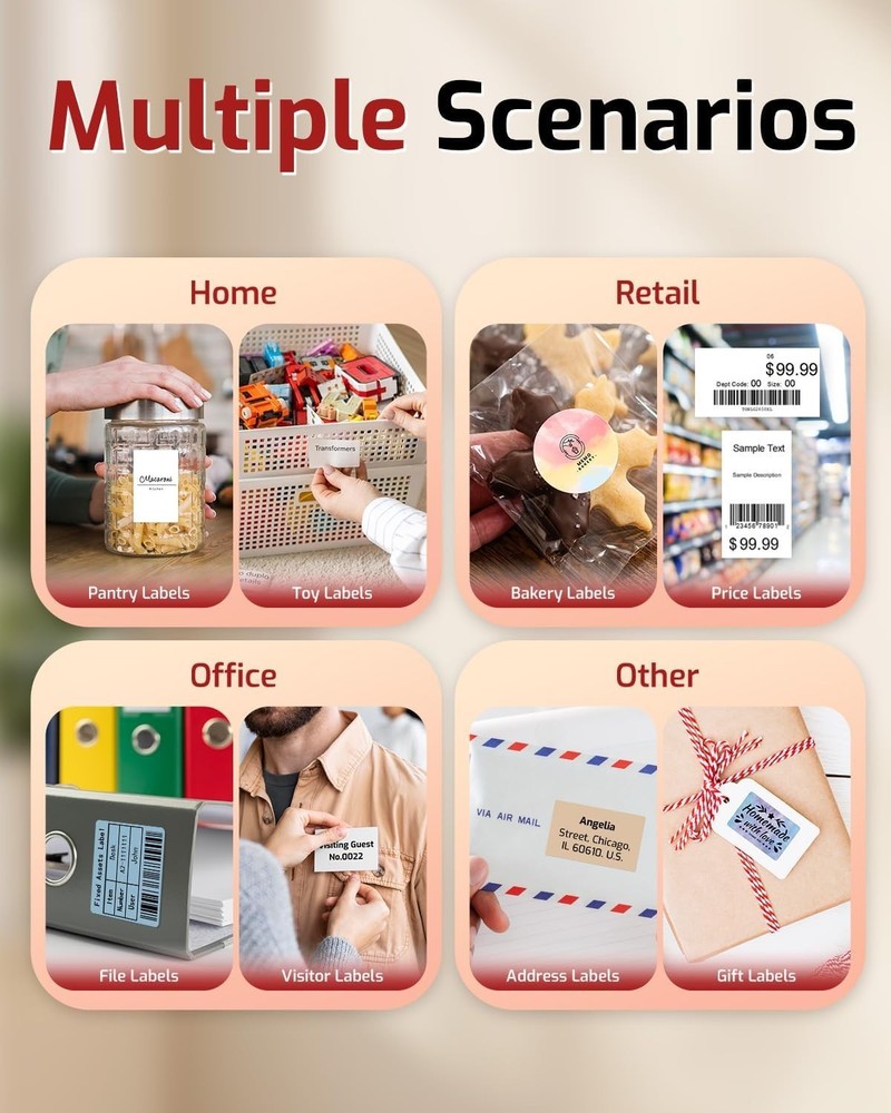 Stylish M150 Label Maker: Compact Bluetooth Printer for Home & Small Business