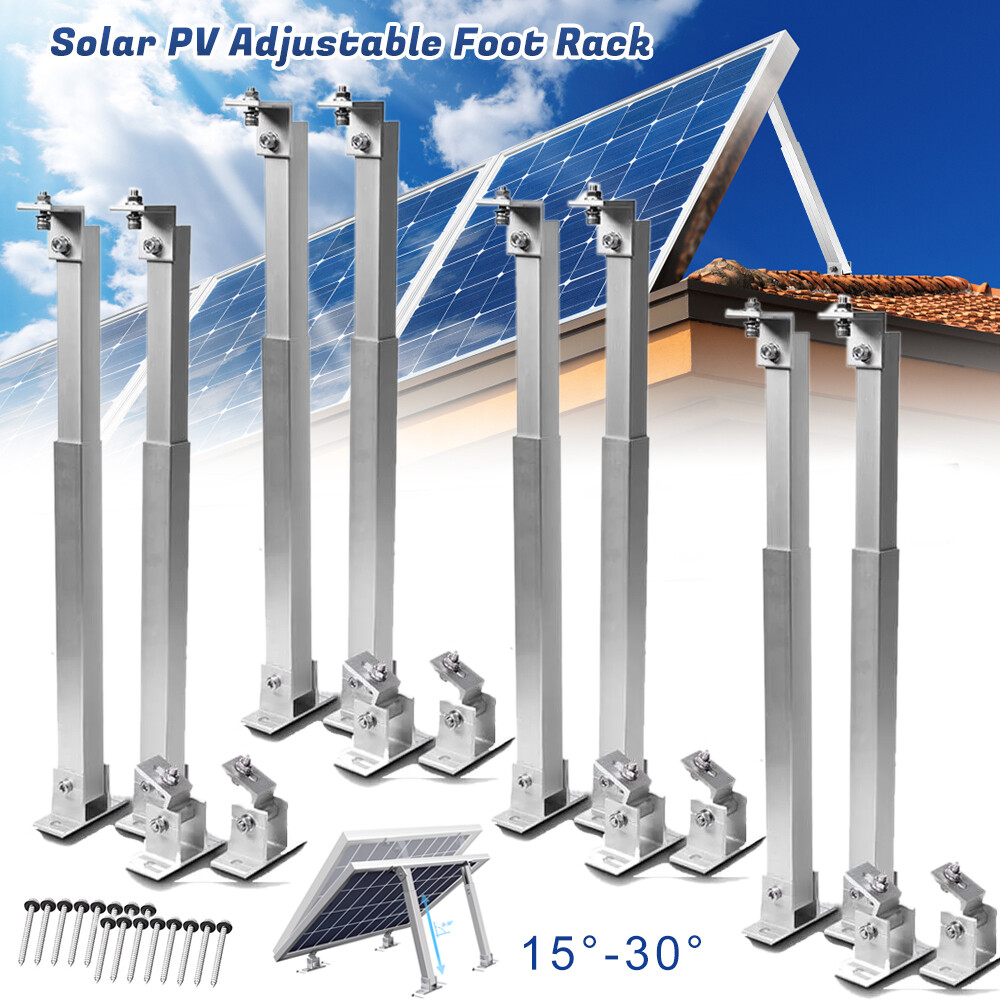 Adjustable Angle Solar Panel Mounting Brackets Ground Wall Roof Tilt Mount Fix