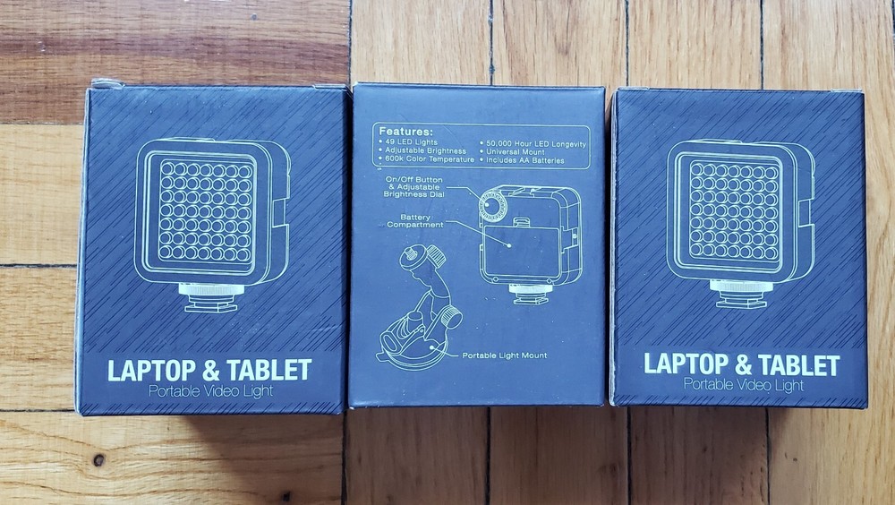 LED Video Light 49 Led Camera Lighting Dimmable Portable Camera Light mount