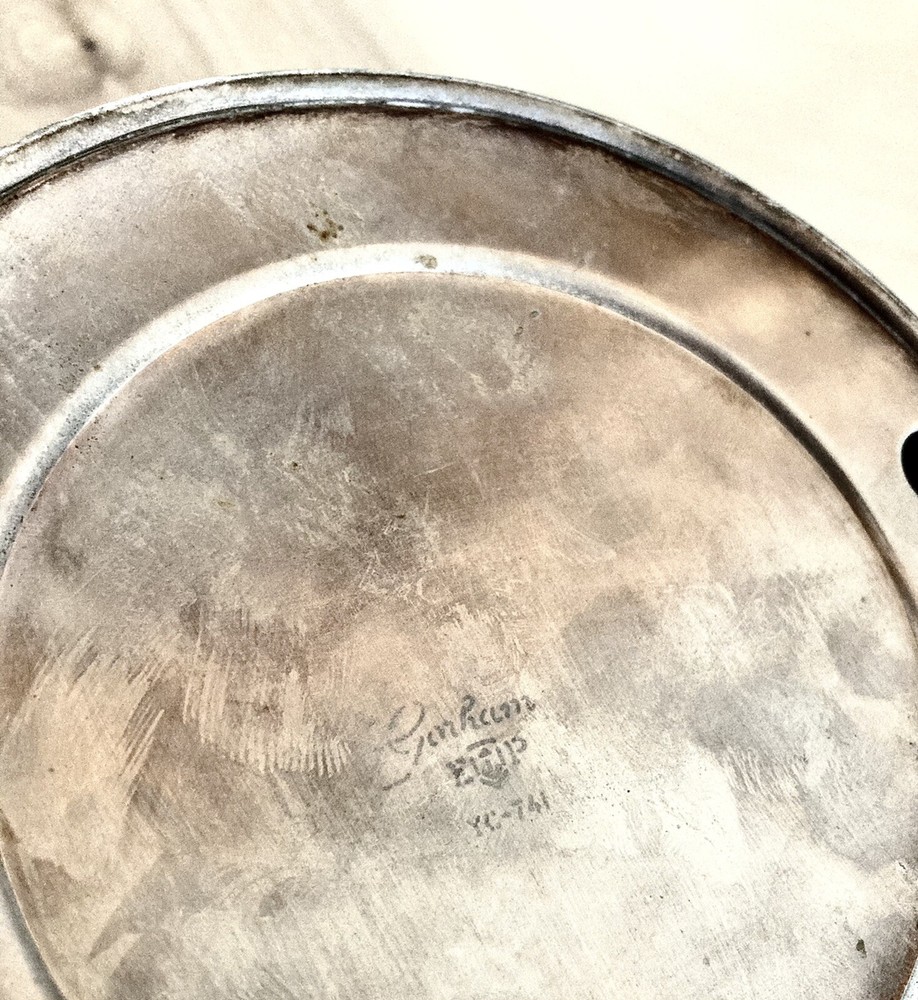 Gorham Silverplate EP Electro Plated YC-741 Italy Mid Centuty Modern Bowl 8”