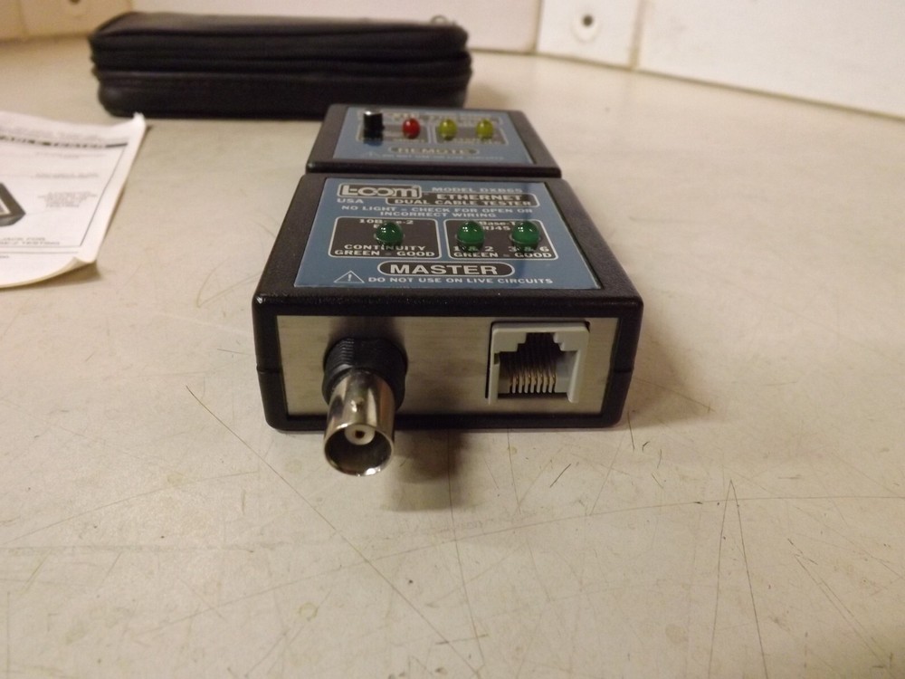 L-com Model DXB65 Coax Ethernet Dual Cable Tester - Works