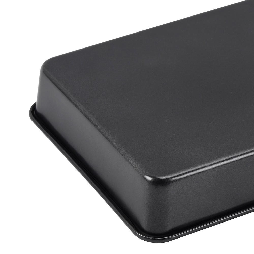 CAMOFOXIN Nonstick Roasting Pan, Deep Baking Pan Set, Large Cake Black