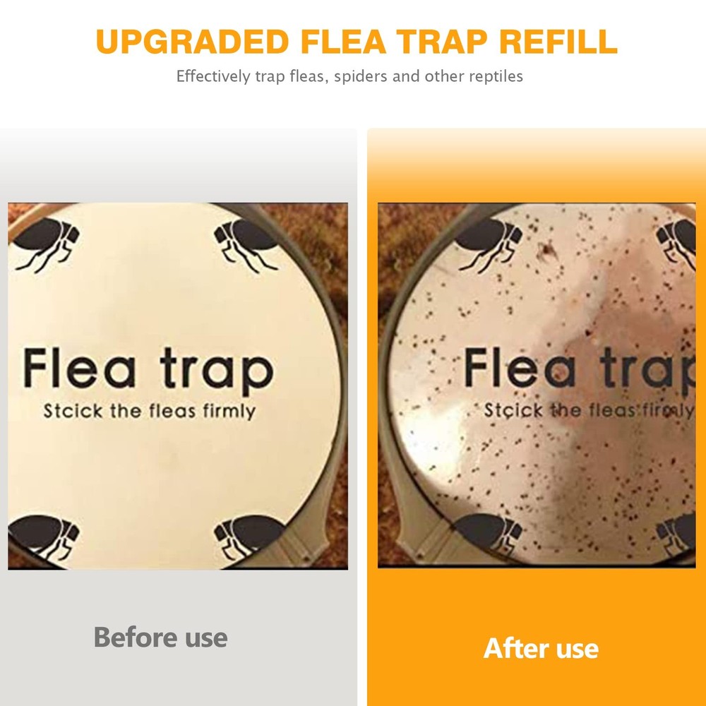 Flea Traps for Inside Your Home 2 Packs, Flea Light Trap for Indoor, Bed Bug ...