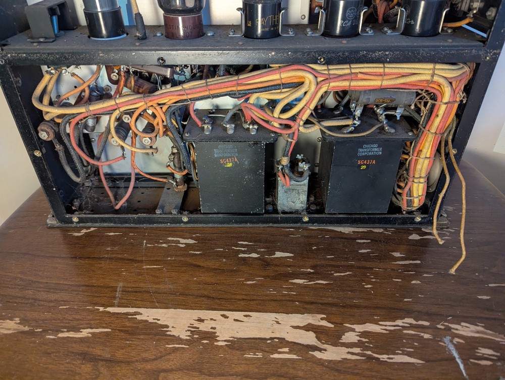 WWII Era Signal Corps BC-223-AX Radio Transmitter w/ TU-17-A Tuning Unit Vintage