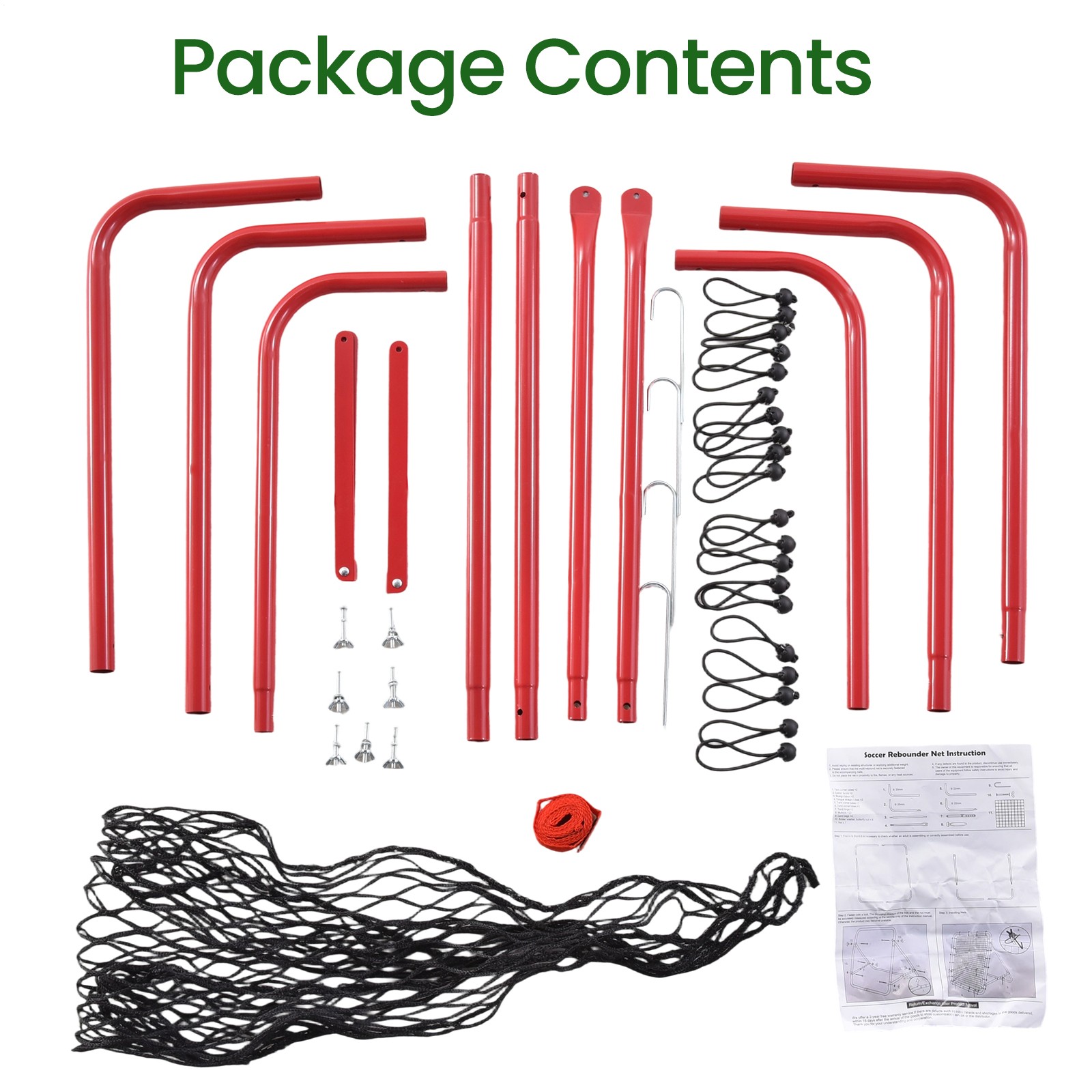 39x39" Baseball Rebounder Net, 5 Angles, Foldable Pitch Back Trainer w/ Stakes