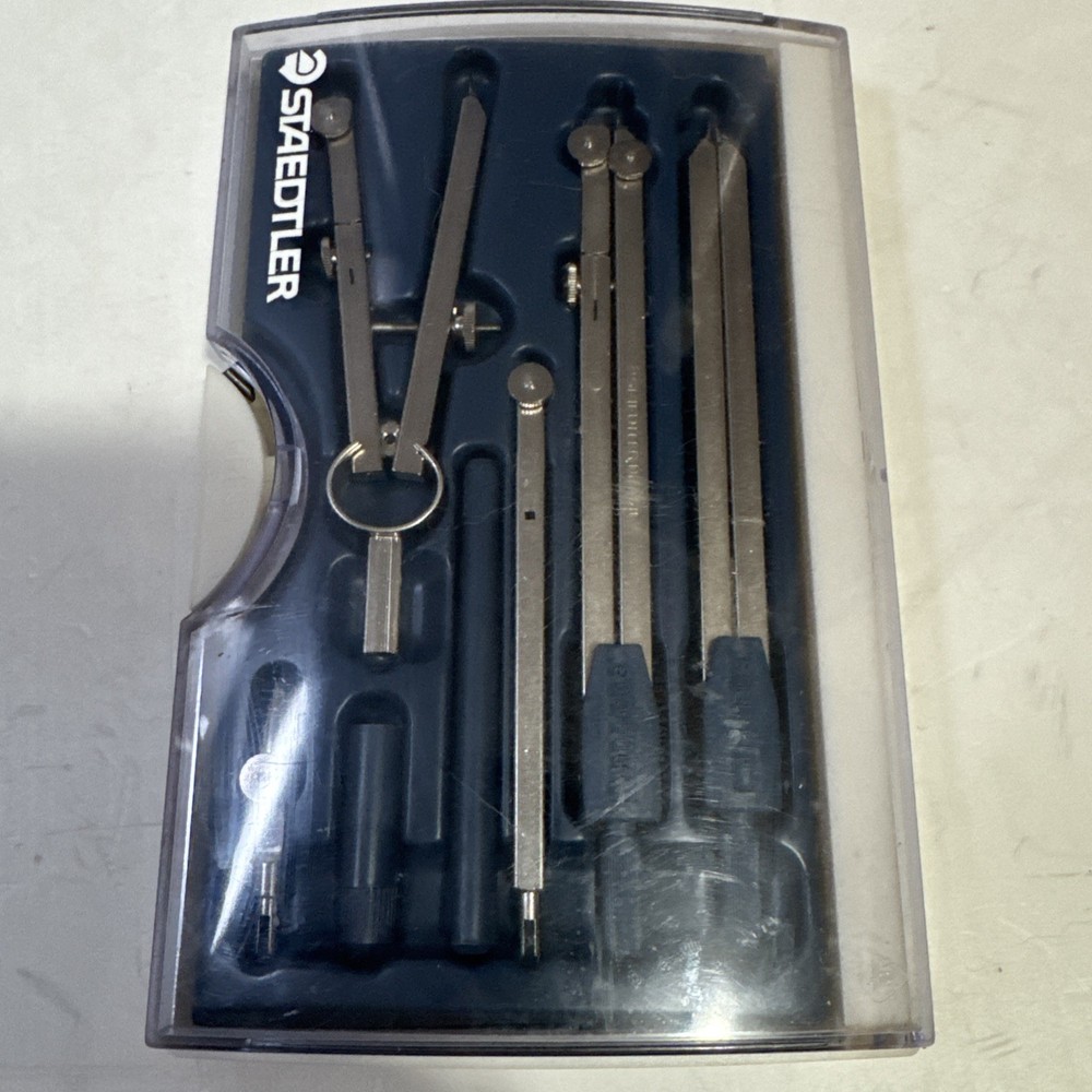 Staedtler Arco Precision Math Drafting Compass Set In Case 559-09