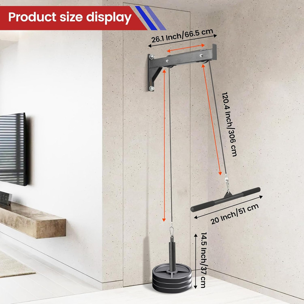 Cable Pulley System, LAT Pull down Machine, Weight Pulley System, Cable Machine,