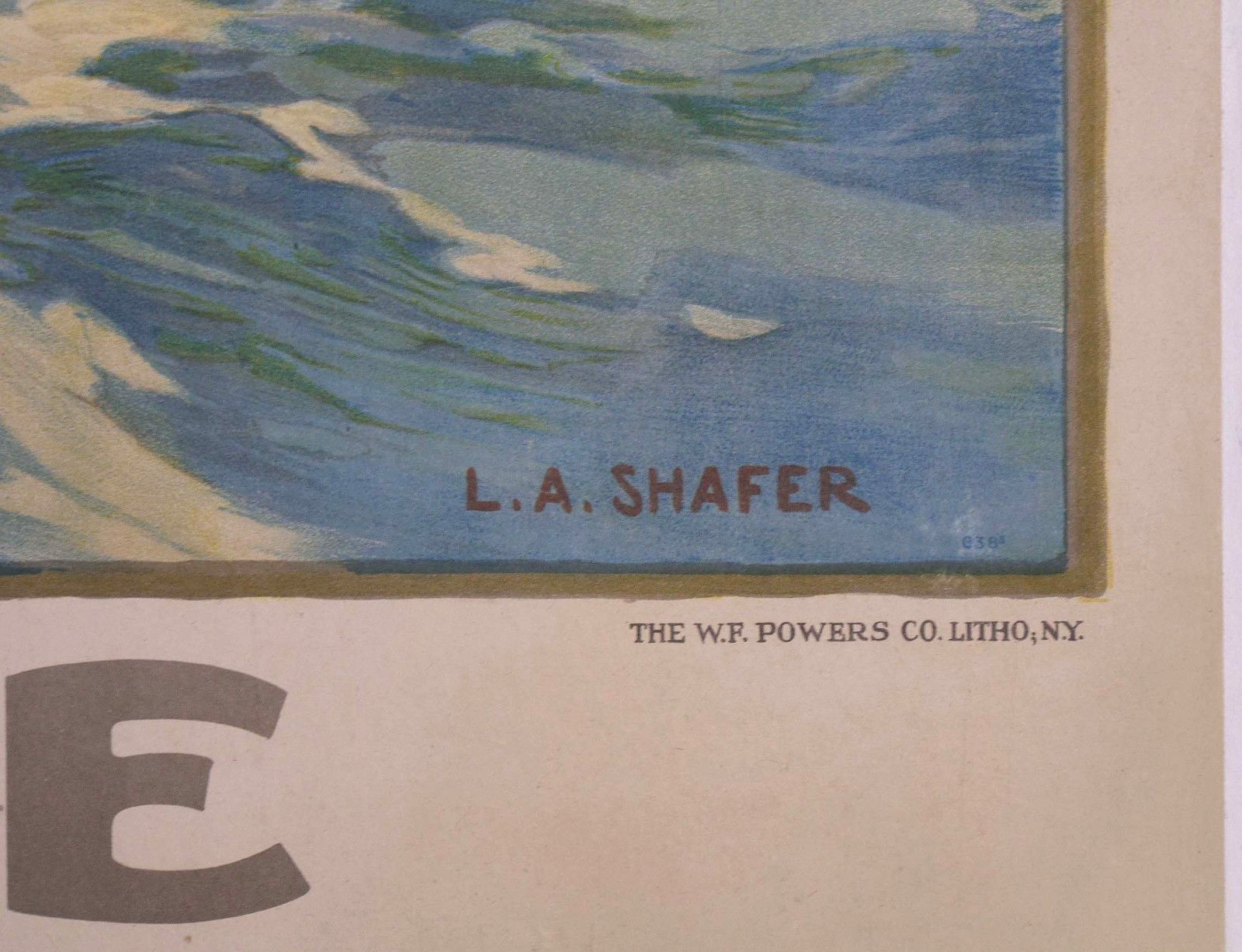 Vintage 1918 THEY KEPT THE SEA LANES OPEN American 39x29 WWI Poster FREE SHIP