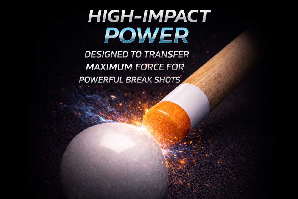 CueFormX Impact Break Tip – Engineered Composite Pool Cue Break Tip