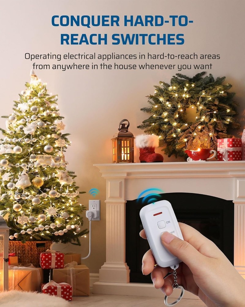 15A Wireless Remote Light Switch with Safety Features - Ultimate Convenience