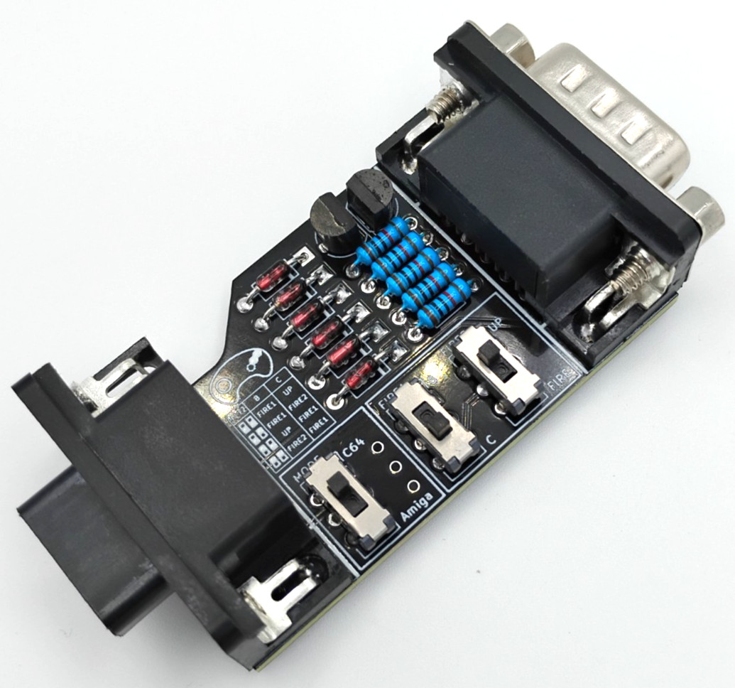 Commodore 64 & Amiga Adapter For Using Sega Genesis Gamepads - USA Seller