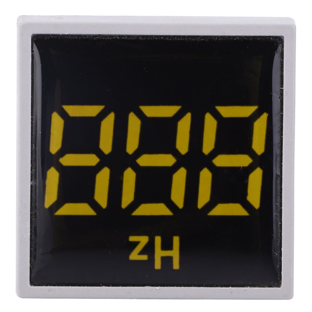 Square Digital LED Indication Light AC100~380V 20~75Hz Frequency Measuring