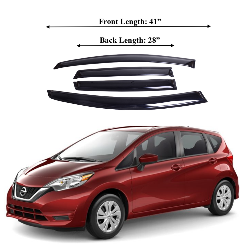 Fits VERSA NOTE HATCHBACK 2014-2019 Side Window Visor Sun Rain Deflector Guard