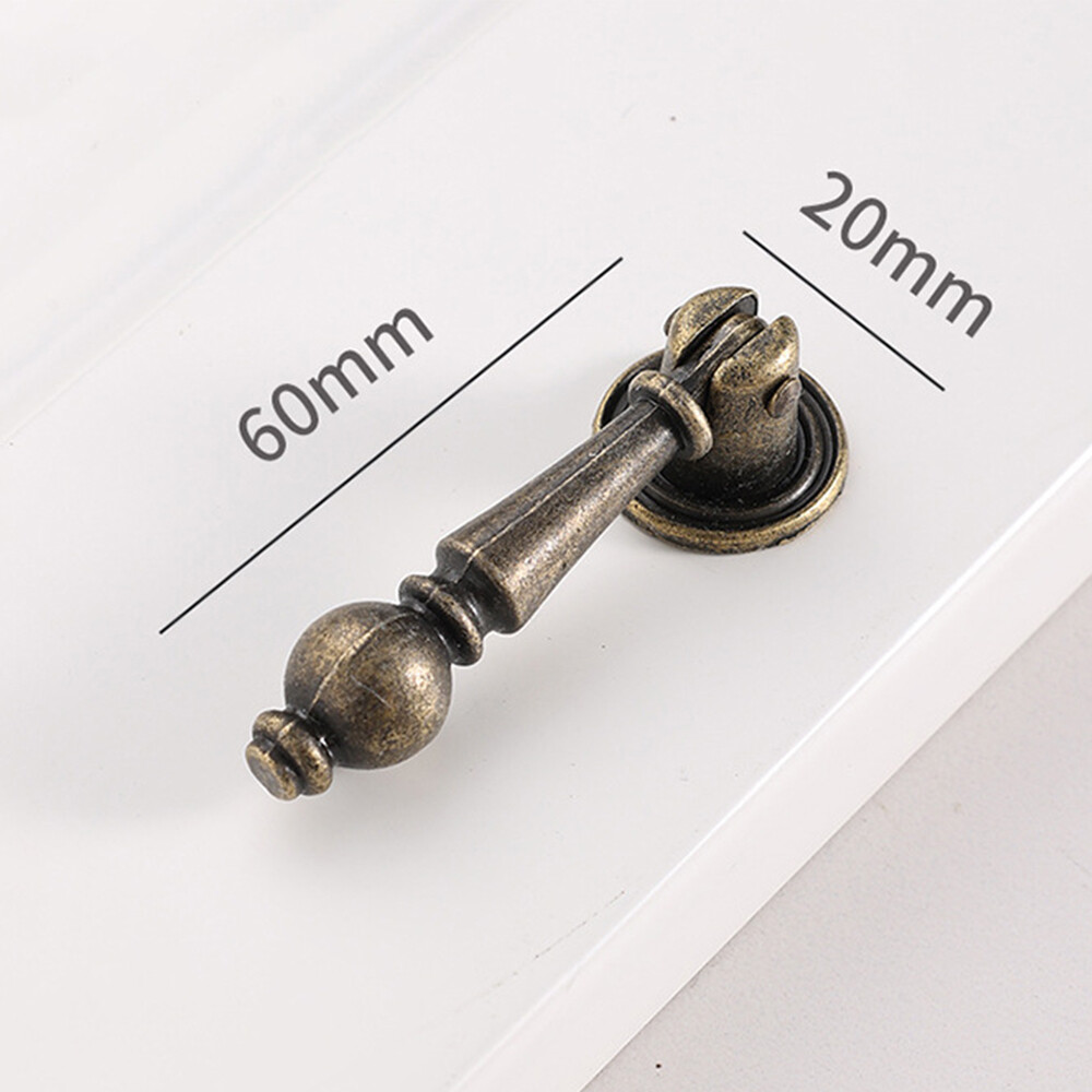2/5/10Pcs Retro Drop Pull Handle Cabinet Pulls Kitchen Cupboard Door Drawer Knob