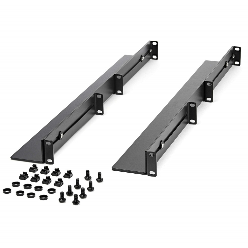 StarTech 1U Adjustable Mounting Depth Up to 200lbs Server Rack Rails UNIRAILS1UB