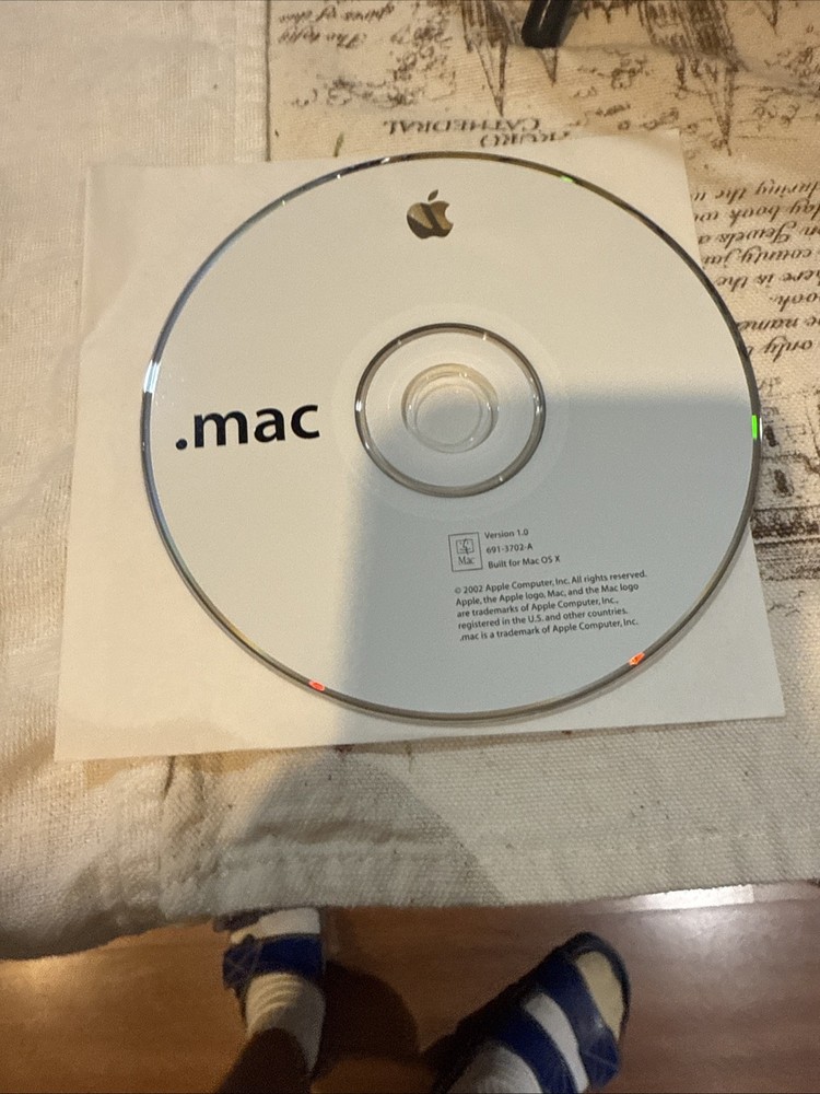 2002 Macintosh Mac .Mac Software Installation CD Version 1.0 Built For OS X