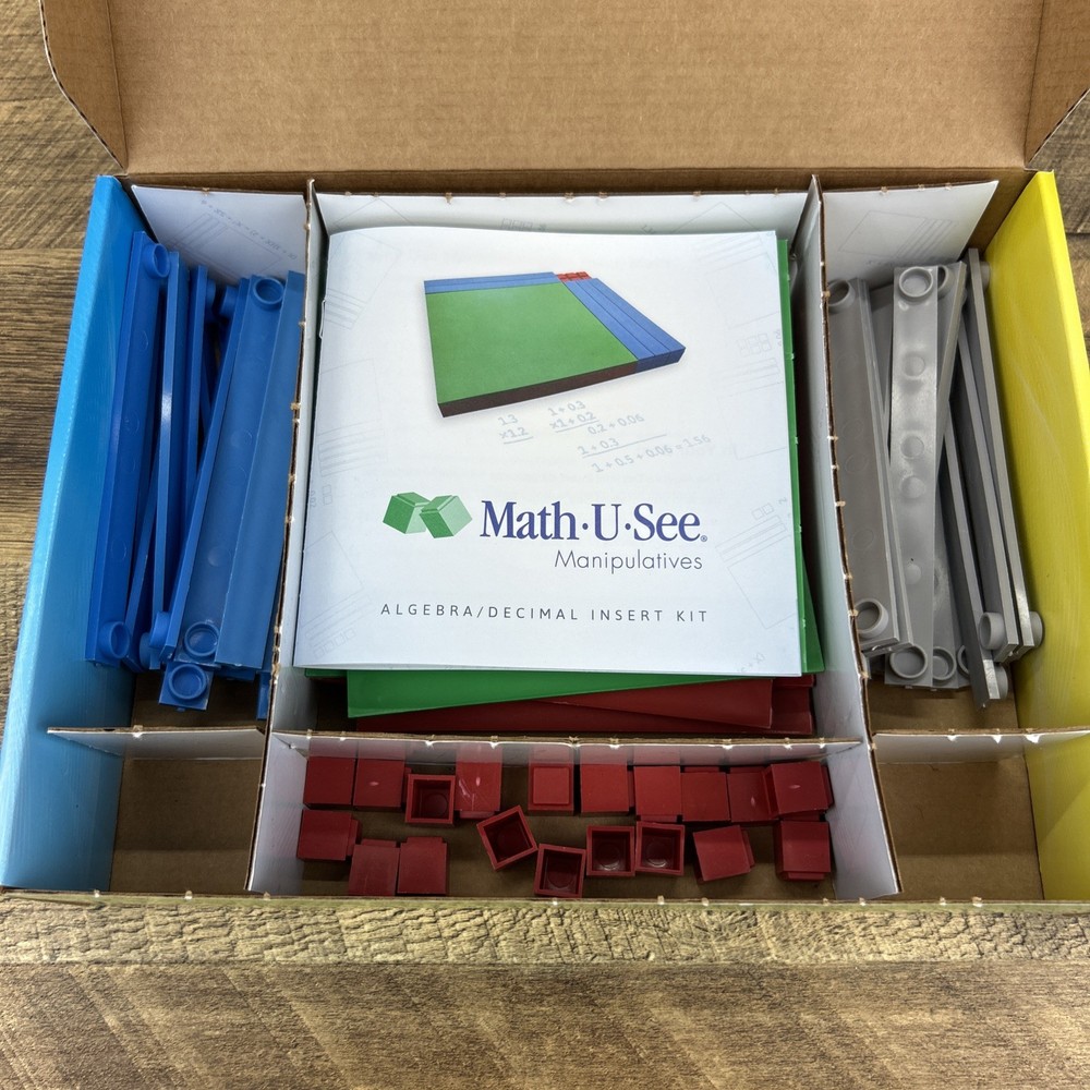 Complete- Math U See Algebra Decimal Insert Kit - Homeschool Demme Math