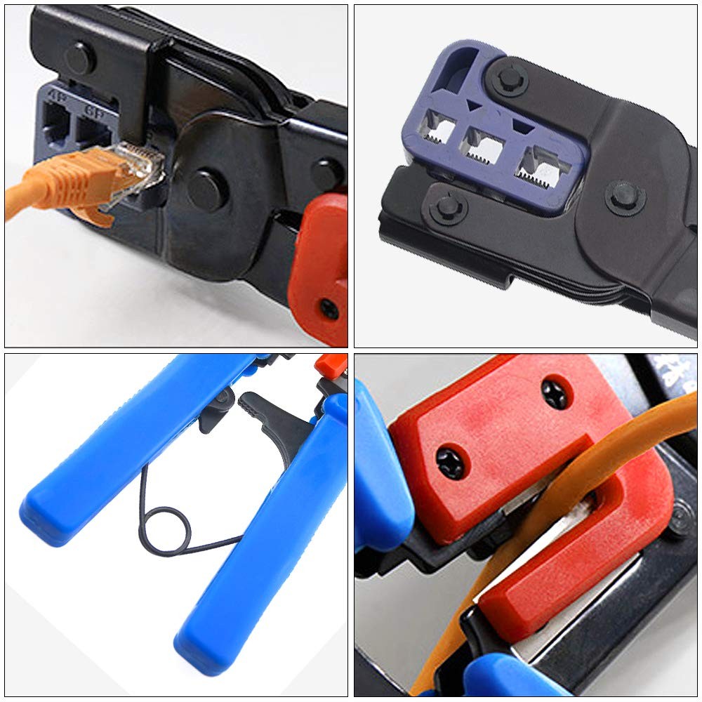 Professional Multi-function Wire Crimper telephone tool crimps cable wire str...