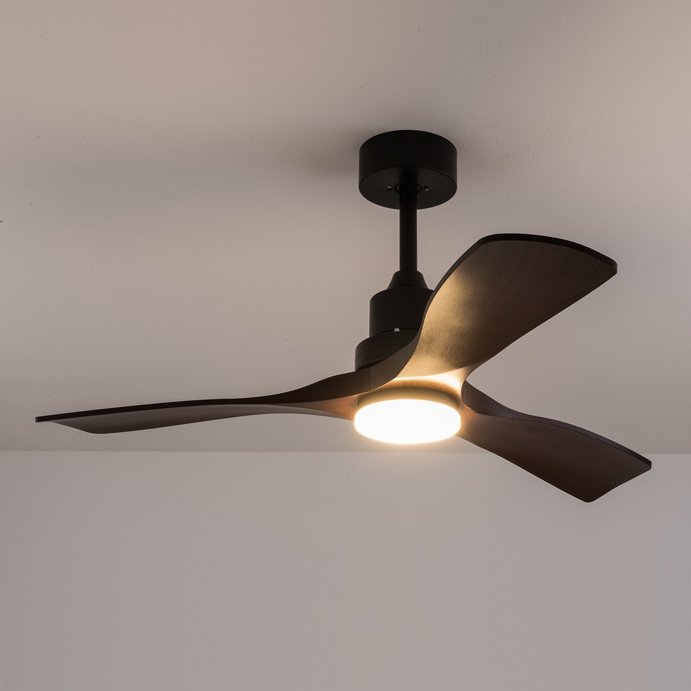 42" Flush Mount Indoor Ceiling Fan Light with Remote Control & AAA Batteries