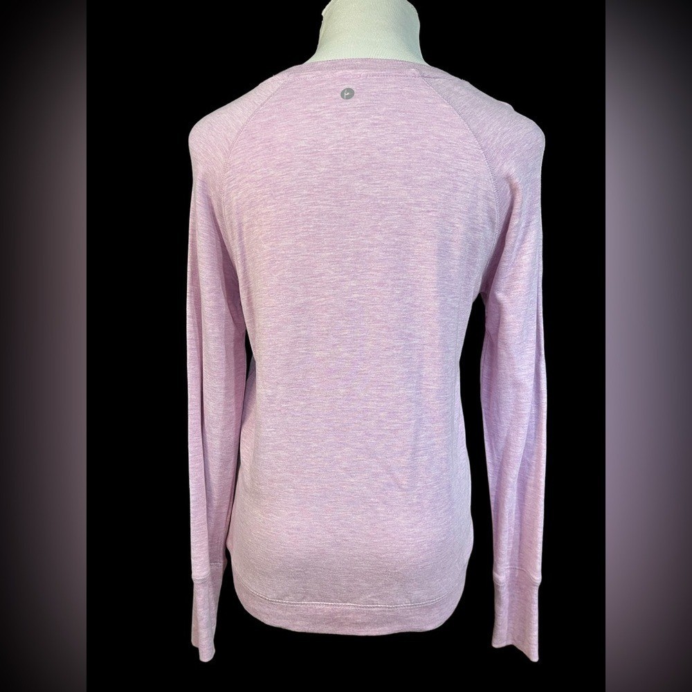 Active Life Budding Lilac Heather Crossover Tulip Hem Sweatshirt Small SM