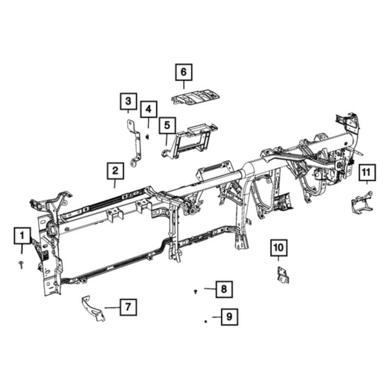 Mopar 68354582AA GPS Navigation System Bracket