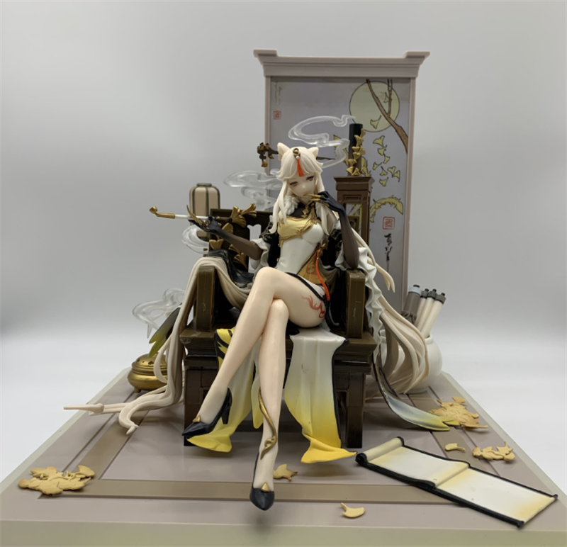 Anime Genshin Impact Ningguang Cosplay PVC 27cm Figure Model Statue Toy Gift