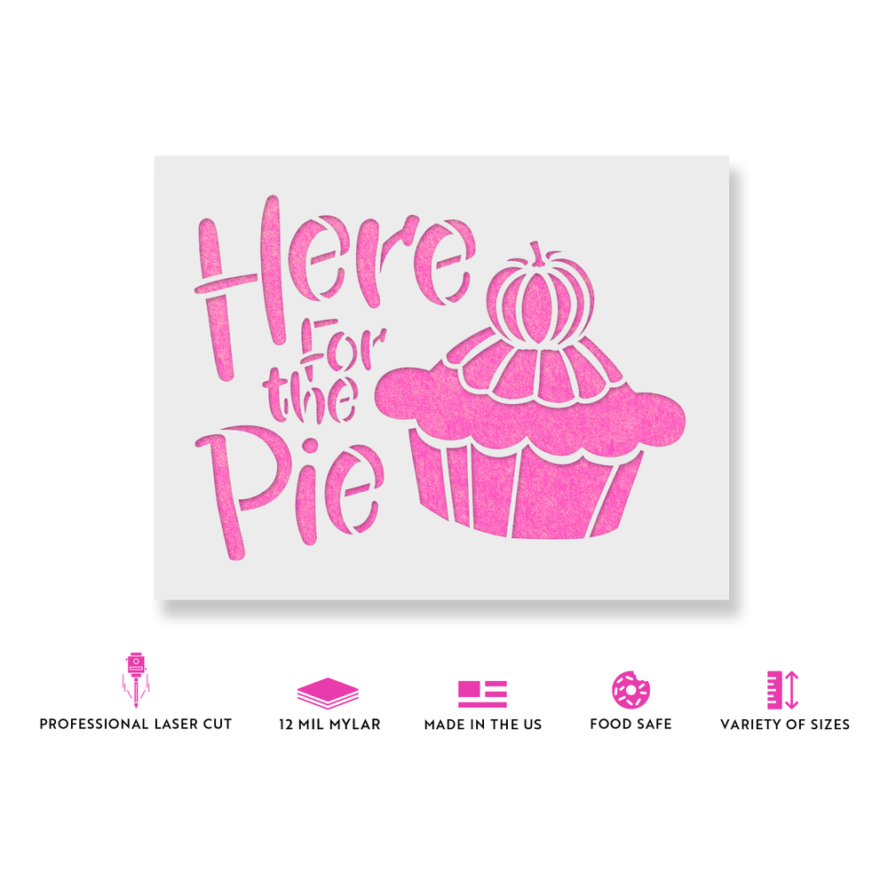 Here for The Pie Stencil - Durable & Reusable Mylar Stencils