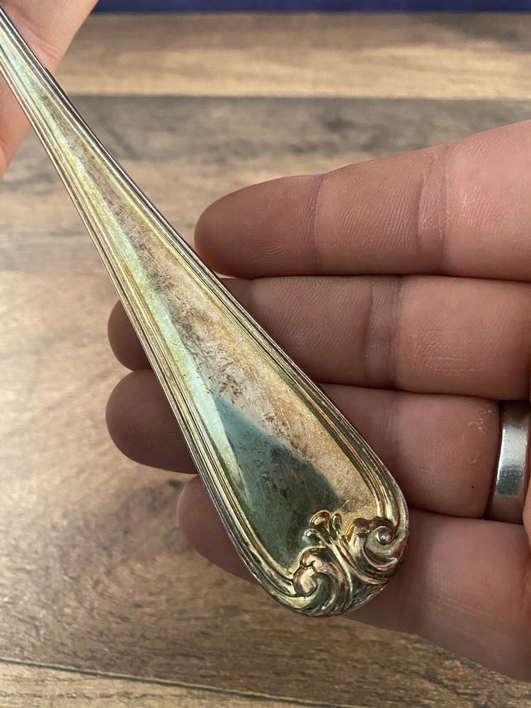 Gorham Heritage Italy Silverplate Flatware Large Casserole Serving Spoon