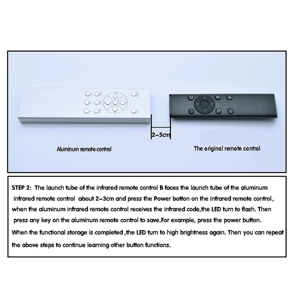 Learning aluminum shell infrared universal remote controller Hifi audio remotePP