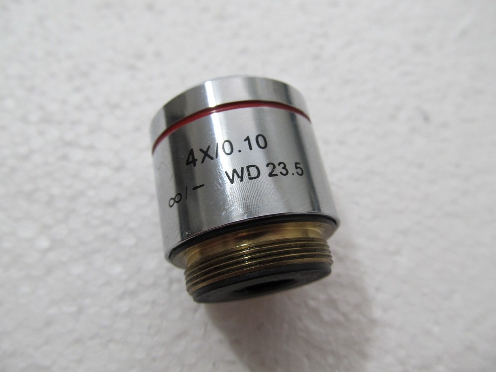 Motic 4x/0.10 ∞/- WD 23.5 Microscope Objective