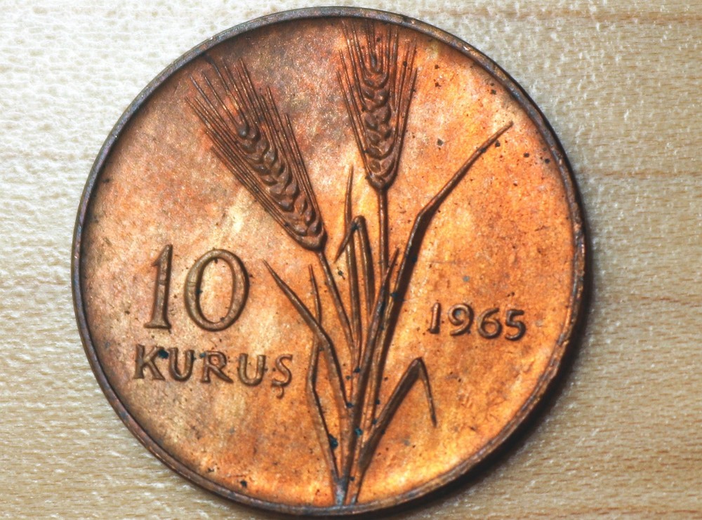 1965 Turkey 10 Kurus Unc.