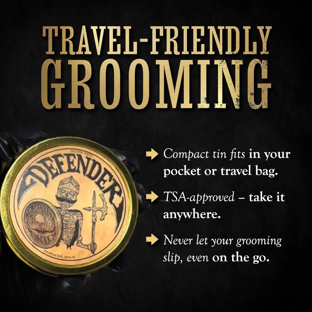 Defender Mustache Balm and & Guard Set