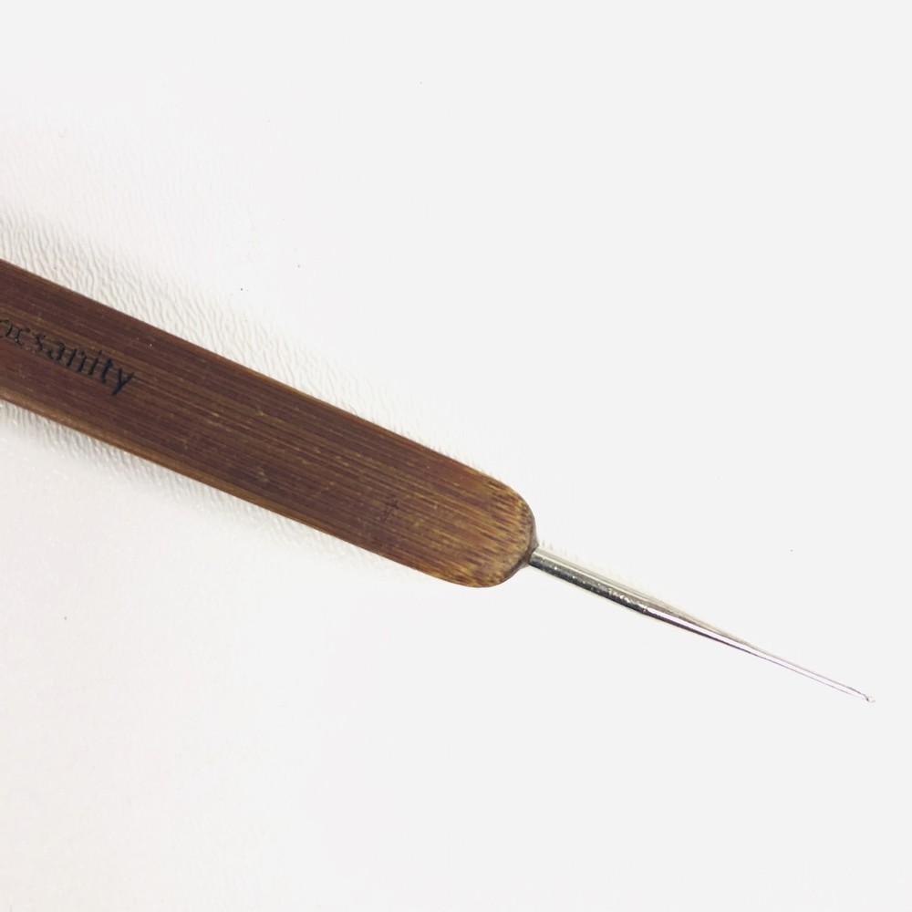 Locsanity Dreadlocks Tool Double Headed Needle Bamboo Handle
