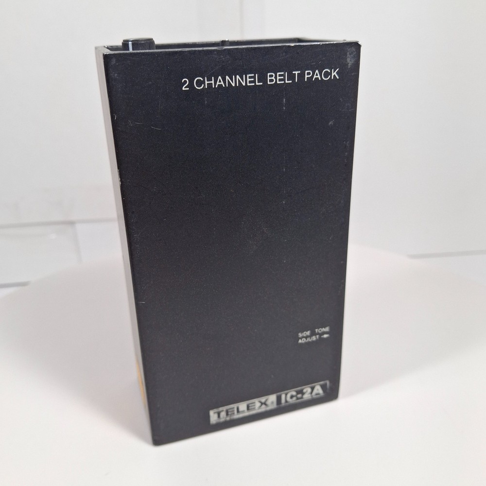 Telex IC-2A Belt Pack – 2-Channel Intercom – Tested & Verified Fully Functional