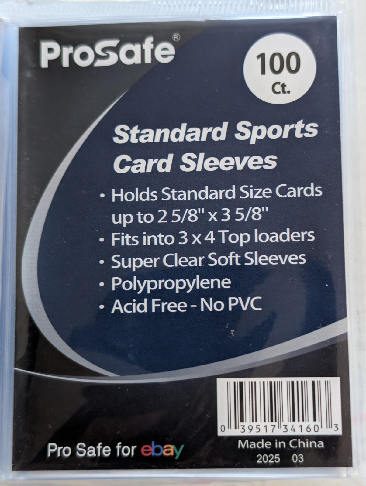 Pro Safe Penny Sleeves Pack of 100 Unopened Soft Clear Sleeves TCG Trading Cards
