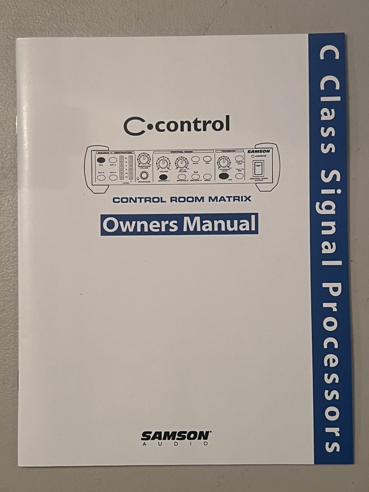 SAMSON C AUDIO CONTROL CONTROL ROOM MATRIX SELECTOR