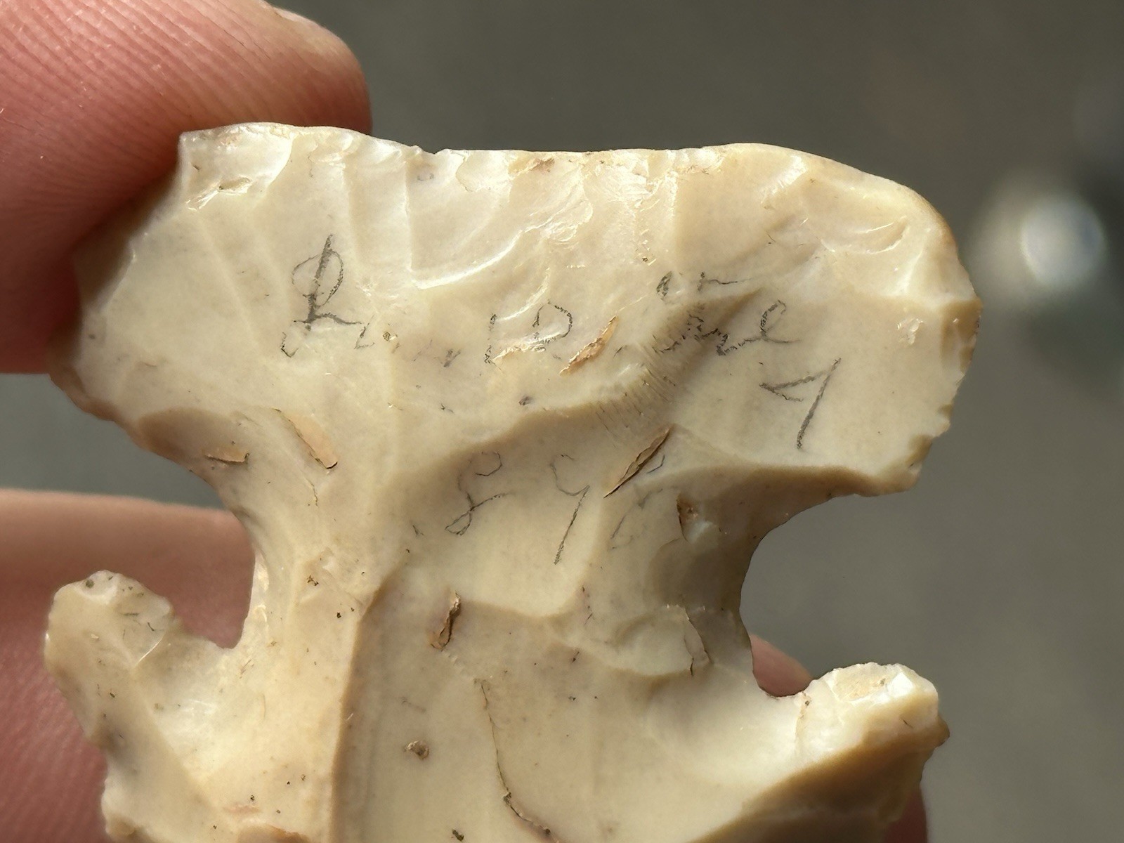 INCREDIBLE ARCHAIC FLINT RIDGE THEBES FOUND IN ILLINOIS IN 1898 ARROWHEAD
