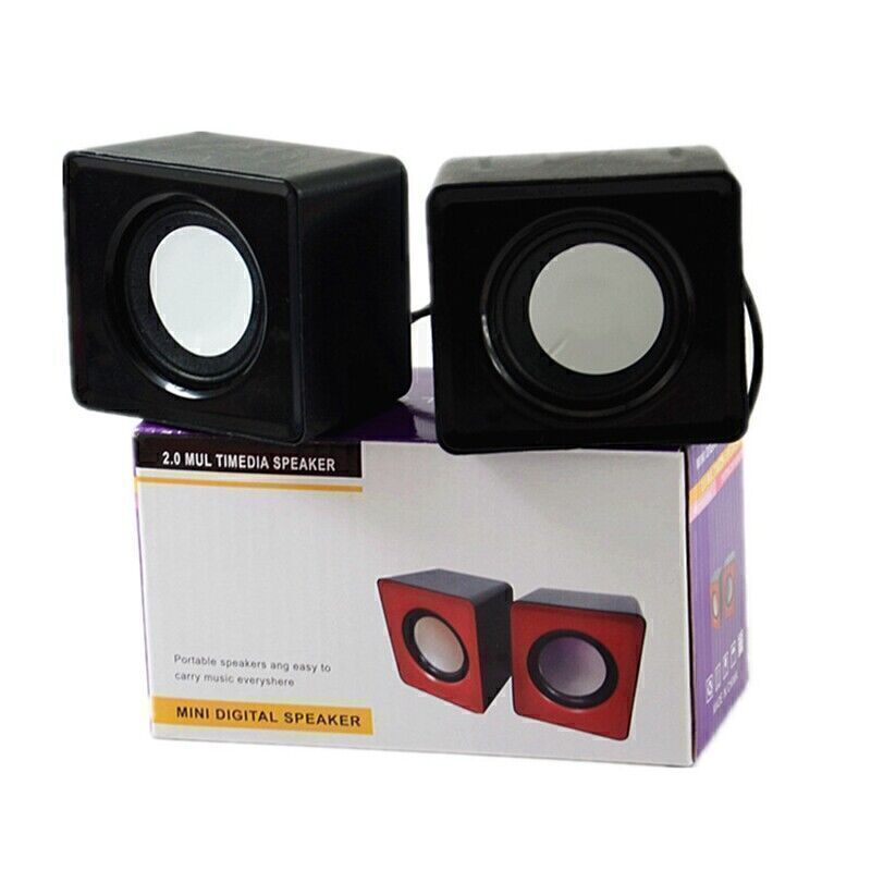 3.5mm Jack USB Wired Computer Speaker Stereo For PC Laptop Notebook Desktop FFXR
