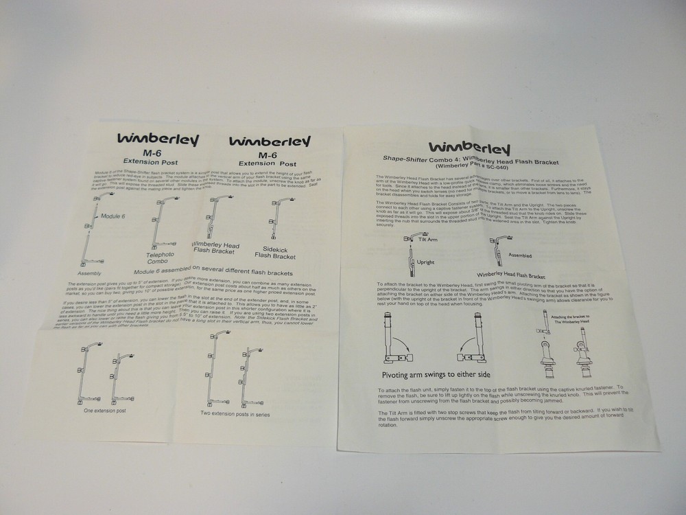 Wimberley Shape-Shifter Combo 4 Head Flash Bracket & M-6 Extension Module
