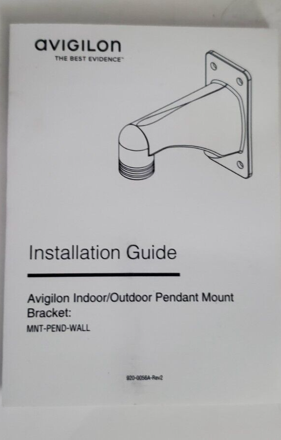 Avigilon MNT-PEND-WALL Pendant Wall Mount