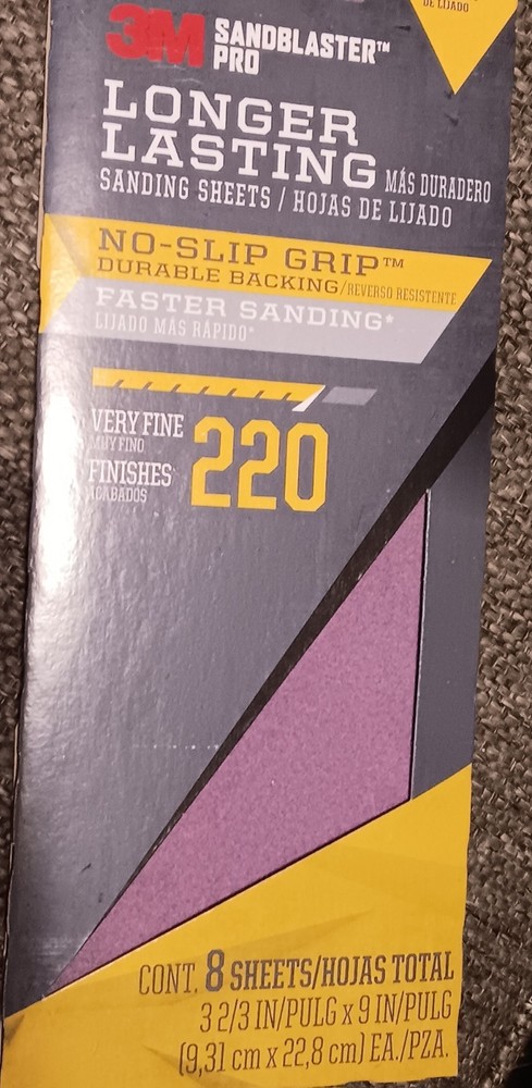 3M Sandblaster Pro Sanding Sheets 220 Grit (8)