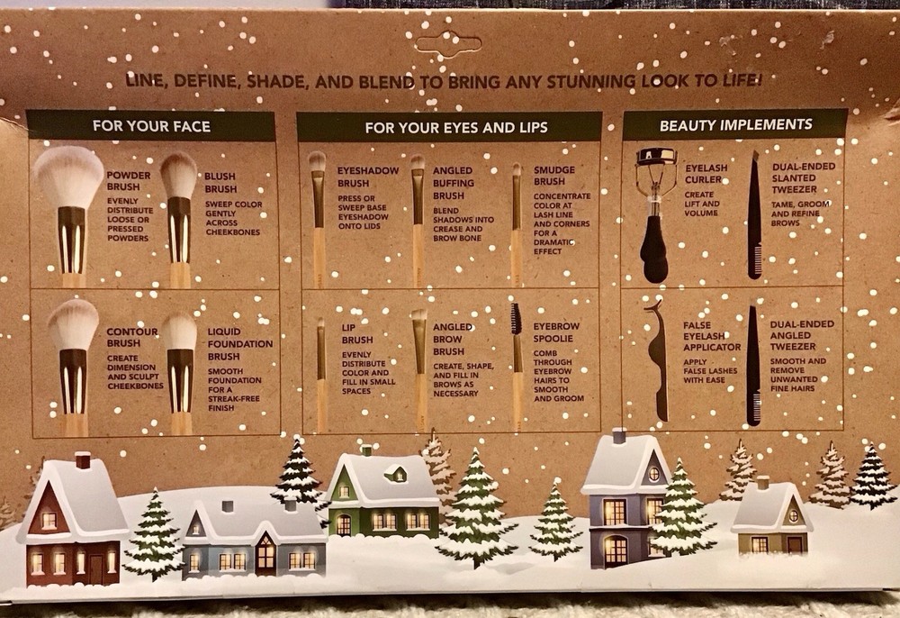 NIB Winter Chic Eyes & Face Tool Set - 14 Pcs